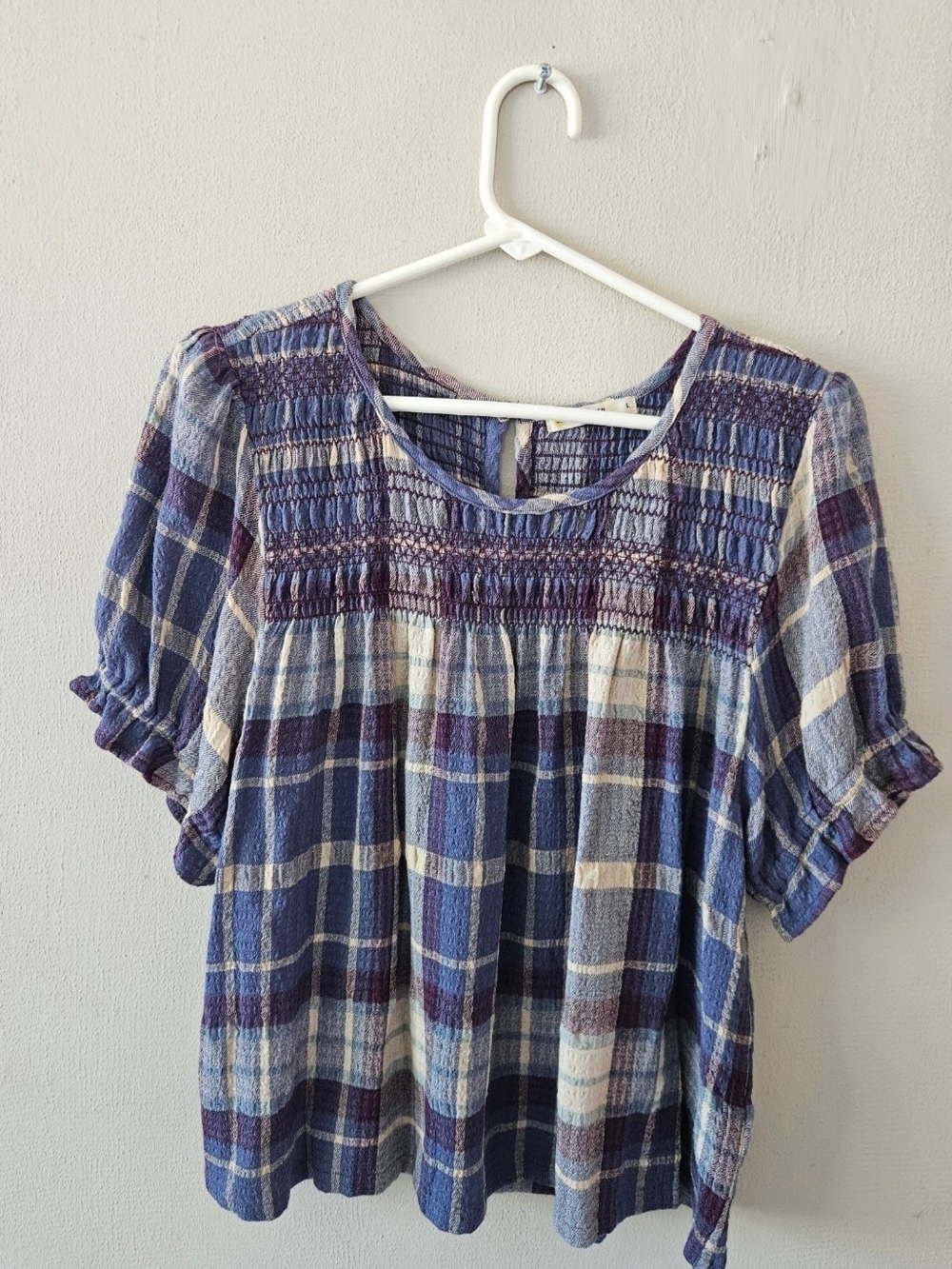 Marine Layer Elena Smocked Top - Picture 3 of 7